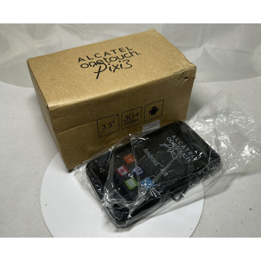 ALCATEL ONETOUCH Pixi 3 (3.5) - Black (Unlocked) Smartphone Mobile