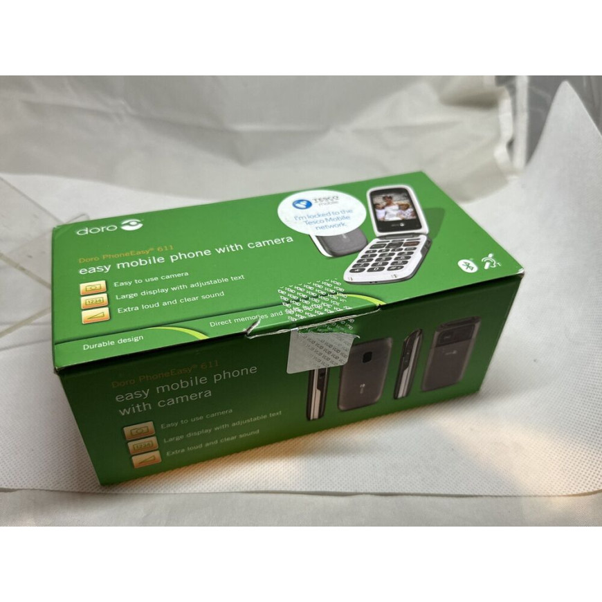 Doro PhoneEasy 611 Black ( Unlocked ) Mobile Phone Boxed