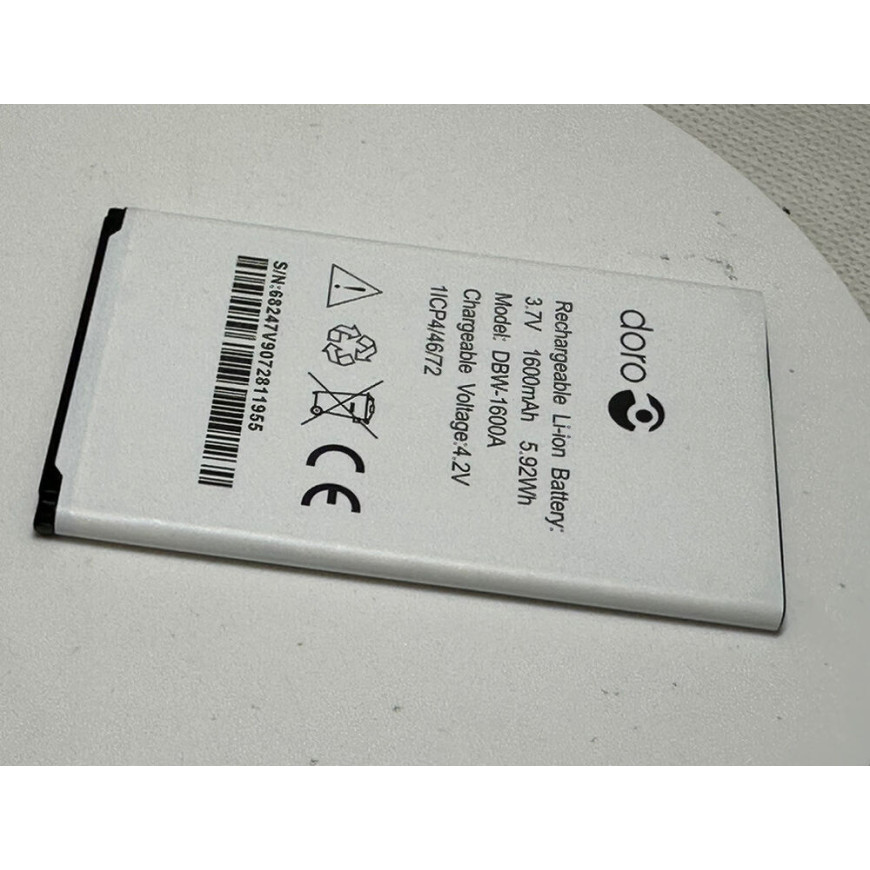 Original  Doro DBW-1600A Battery  For 7010 7011 7781 780X 730X - 1600MAH