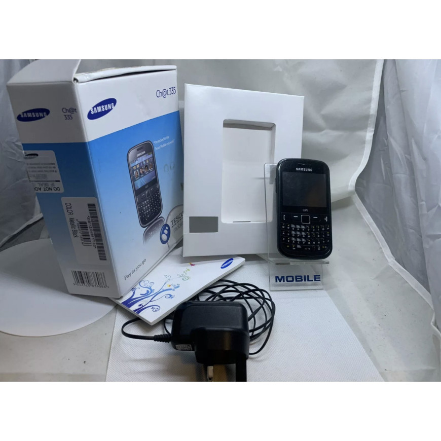 Samsung Chat 335 - S3350 Black (Unlocked) Smartphone 