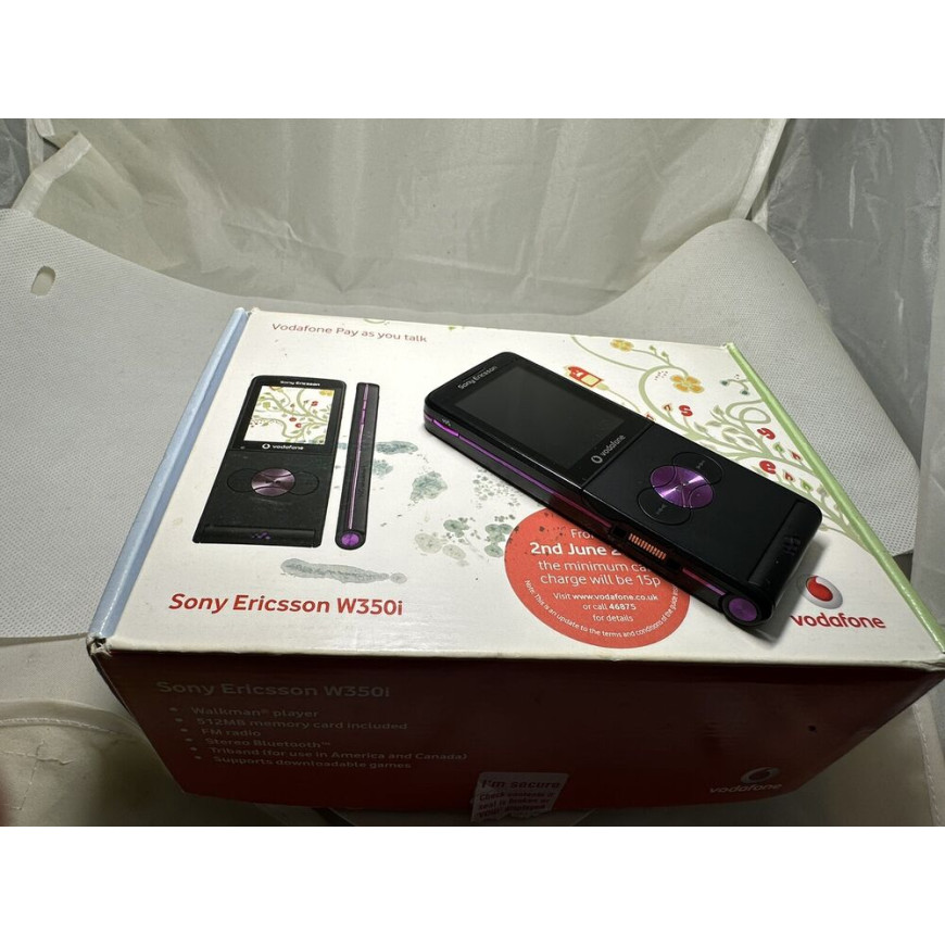 Sony Ericsson Walkman W350i - Black (Unlocked ) Mobile Phone Boxed