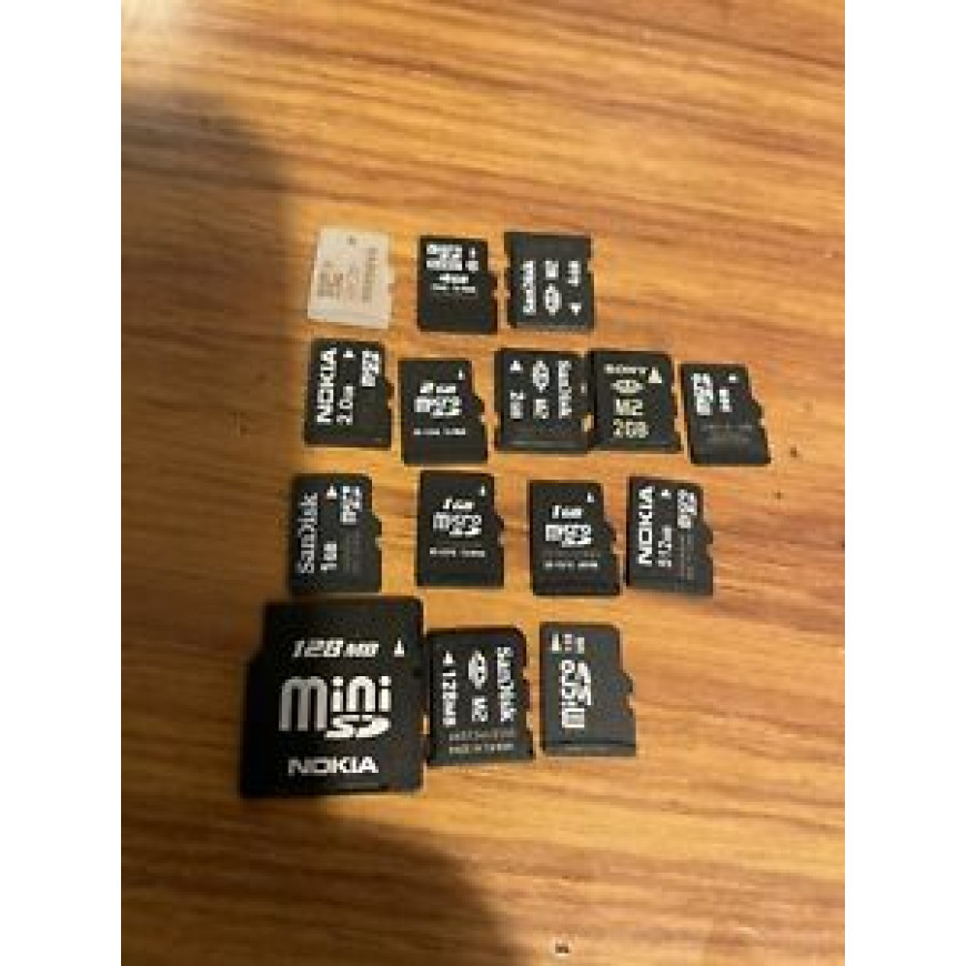 15 X Memory Card Micro And M2 SanDisk Memory Card Original 4gb 2gb Etc 15 X Memory Card Micro And M2 SanDisk Memory Card Original 4gb 2gb Etc